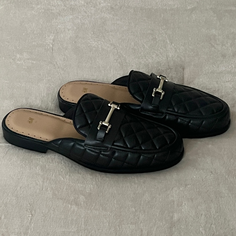 Leather slides 🖤 Very good quality!